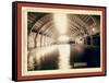 Hot Springs, S.D. Interior of Largest Plunge Bath in U.S. on F.E. and M.V. R'Y-John C. H. Grabill-Framed Stretched Canvas
