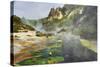 Hot Springs, Waimangu Volcanic Valley, Rotorua, Bay of Plenty, North Island, New Zealand-Rainer Mirau-Stretched Canvas