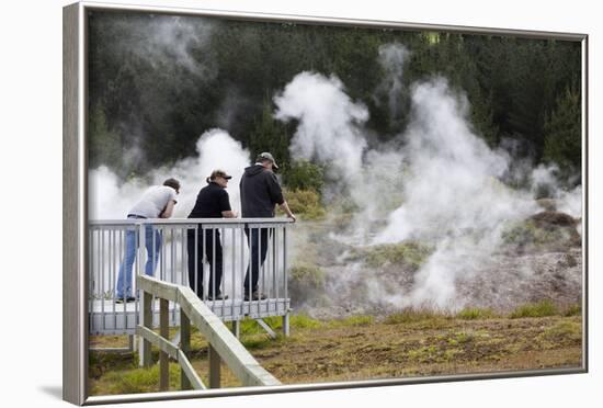 Hot Steam, Craters of the Moon Thermal Area, Taupo, North Island, New Zealand, Pacific-Stuart-Framed Photographic Print