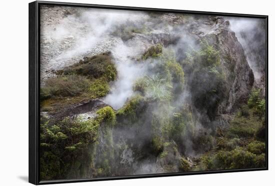 Hot Steam, Craters of the Moon Thermal Area, Taupo, North Island, New Zealand, Pacific-Stuart-Framed Photographic Print