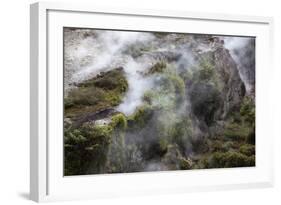 Hot Steam, Craters of the Moon Thermal Area, Taupo, North Island, New Zealand, Pacific-Stuart-Framed Photographic Print