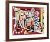 Hot Still-Scape for Six Colors - 7th Avenue Style, 1940-Stuart Davis-Framed Art Print