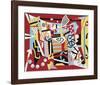 Hot Still-Scape for Six Colors - 7th Avenue Style, 1940-Stuart Davis-Framed Art Print