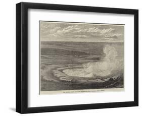 Hot Sulphur Spring Near the Yellowstone River, Montana, North America-null-Framed Giclee Print