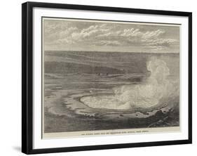 Hot Sulphur Spring Near the Yellowstone River, Montana, North America-null-Framed Giclee Print