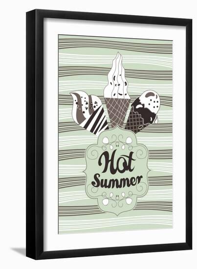 Hot Summer-Yurumi-Framed Art Print