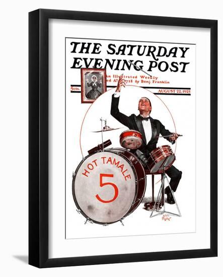 "Hot Tamale Five," Saturday Evening Post Cover, August 22, 1925-Alan Foster-Framed Premium Giclee Print