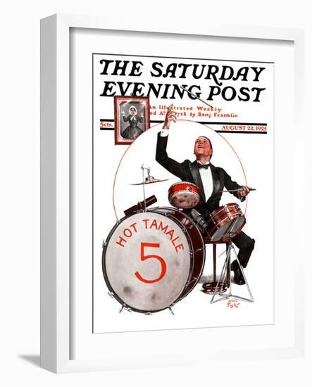 "Hot Tamale Five," Saturday Evening Post Cover, August 22, 1925-Alan Foster-Framed Premium Giclee Print