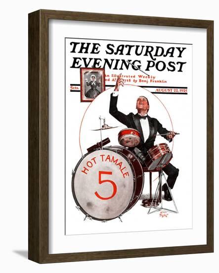 "Hot Tamale Five," Saturday Evening Post Cover, August 22, 1925-Alan Foster-Framed Giclee Print