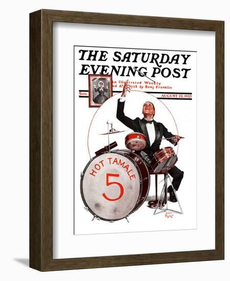 "Hot Tamale Five," Saturday Evening Post Cover, August 22, 1925-Alan Foster-Framed Giclee Print