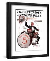 "Hot Tamale Five," Saturday Evening Post Cover, August 22, 1925-Alan Foster-Framed Giclee Print