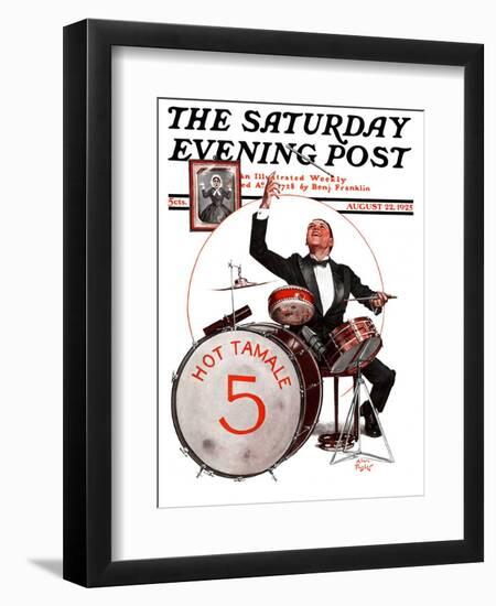 "Hot Tamale Five," Saturday Evening Post Cover, August 22, 1925-Alan Foster-Framed Giclee Print