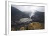 Hot Volcanic Steam Rising into Monsoon Clouds from Kawah Ratu (Queen's Crater) of Mount Tangkuban-Annie Owen-Framed Photographic Print