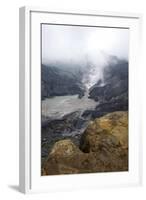 Hot Volcanic Steam Rising into Monsoon Clouds from Kawah Ratu (Queen's Crater) of Mount Tangkuban-Annie Owen-Framed Photographic Print