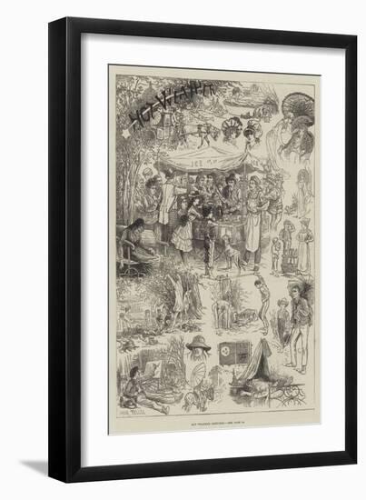 Hot Weather Sketches-Frank Feller-Framed Giclee Print