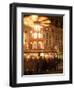 Hot Wine (Gluhwein) Stall With Nativity Scene on Roof at Christmas Market, Dresden, Germany-Richard Nebesky-Framed Photographic Print