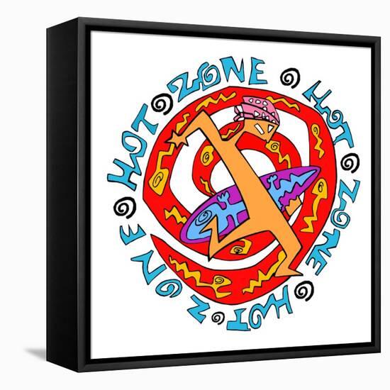 Hot Zone-Miguel Balbás-Framed Stretched Canvas