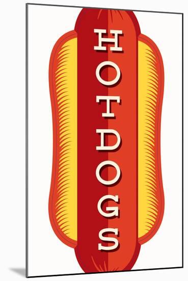 Hotdogs-JJ Brando-Mounted Art Print