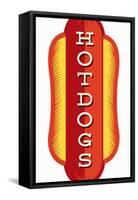 Hotdogs-JJ Brando-Framed Stretched Canvas