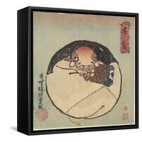 Hotei God, C. 1830-1844-Utagawa Kunisada-Framed Stretched Canvas