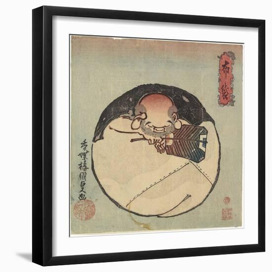 Hotei God, C. 1830-1844-Utagawa Kunisada-Framed Giclee Print