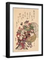 Hotei with Bag of Toys-null-Framed Art Print