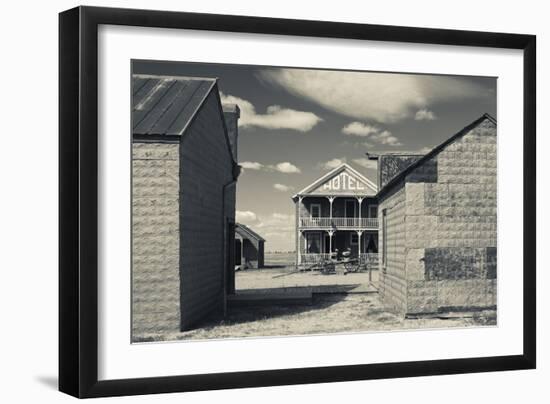 Hotel, 1880 Town, Pioneer Village, Stamford, South Dakota, USA-Walter Bibikow-Framed Photographic Print