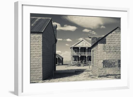 Hotel, 1880 Town, Pioneer Village, Stamford, South Dakota, USA-Walter Bibikow-Framed Photographic Print