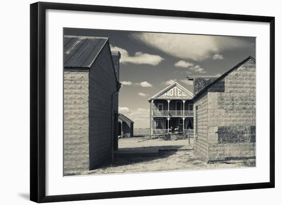 Hotel, 1880 Town, Pioneer Village, Stamford, South Dakota, USA-Walter Bibikow-Framed Photographic Print