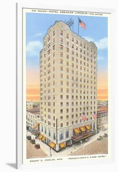 Hotel Abraham Lincoln, Reading, Pennsylvania-null-Framed Art Print