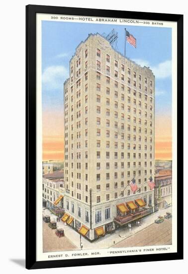 Hotel Abraham Lincoln, Reading, Pennsylvania-null-Framed Art Print