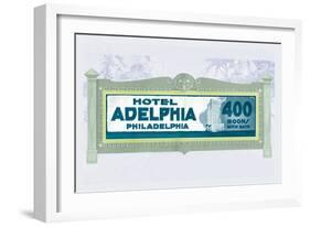 Hotel Adelphia, Philadelphia-null-Framed Art Print