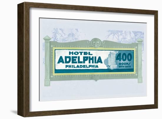 Hotel Adelphia, Philadelphia-null-Framed Premium Giclee Print