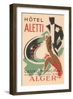 Hotel Aletti, Algerian Casino-null-Framed Art Print