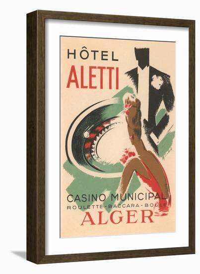 Hotel Aletti, Algerian Casino-null-Framed Art Print