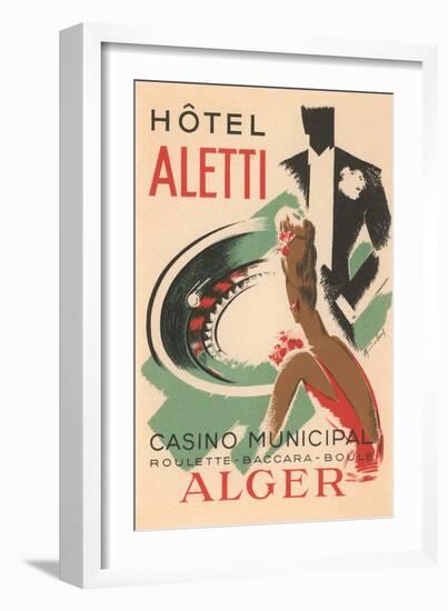 Hotel Aletti, Algerian Casino-null-Framed Art Print