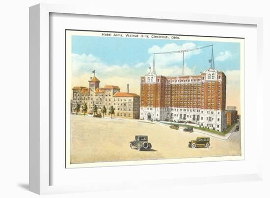 Hotel Alms and Walnut Hills, Cincinnati, Ohio-null-Framed Art Print