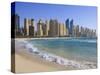 Hotel and Apartment Buildings Along the Seafront, Dubai Marina, United Arab Emirates, Middle East-Amanda Hall-Stretched Canvas