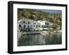 Hotel and Harbour, Loutro, Sfakia, Crete, Greek Islands, Greece, Europe-O'callaghan Jane-Framed Photographic Print