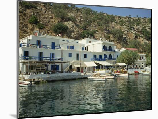 Hotel and Harbour, Loutro, Sfakia, Crete, Greek Islands, Greece, Europe-O'callaghan Jane-Mounted Photographic Print