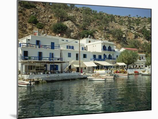Hotel and Harbour, Loutro, Sfakia, Crete, Greek Islands, Greece, Europe-O'callaghan Jane-Mounted Photographic Print