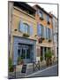 Hotel and Restaurant, Arles, Provence, France-Lisa S. Engelbrecht-Mounted Photographic Print