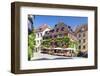 Hotel and Vine Tavern Lowen at the Town Square-Markus Lange-Framed Photographic Print
