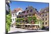 Hotel and Vine Tavern Lowen at the Town Square-Markus Lange-Mounted Photographic Print