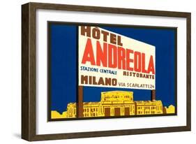 Hotel Andreola, Milan-null-Framed Art Print
