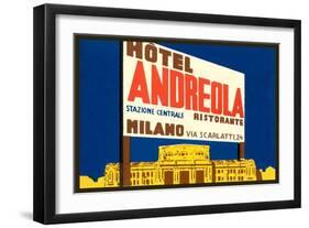 Hotel Andreola, Milan-null-Framed Art Print