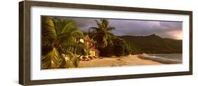 Hotel Apartments on Beau Vallon Beach, Mahe Island, Seychelles-null-Framed Photographic Print