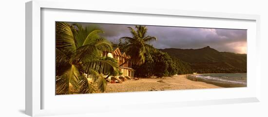 Hotel Apartments on Beau Vallon Beach, Mahe Island, Seychelles-null-Framed Photographic Print