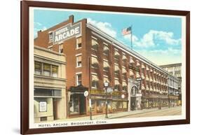 Hotel Arcade, Bridgeport, Connecticut-null-Framed Art Print