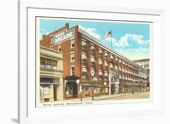 Hotel Arcade, Bridgeport, Connecticut-null-Framed Premium Giclee Print